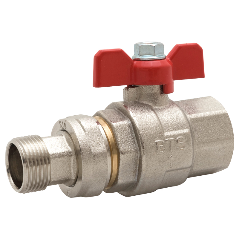 Female-Male Ball Valve with Swivel Adaptor